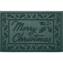 1'8"x2'6" Aqua Shield 'Merry Christmas' Door Mat - Bungalow Flooring -Christmas Decorations GUEST 614ebdeb e00b 4444 b3b9 2cbdbb62cd50