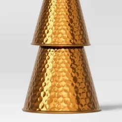 14.25" Hammered Metal Cone Christmas Tree Sculpture - Wondershop™ Gold -Christmas Decorations GUEST 61e7ba61 efa8 4cf9 b4c5 d06bcef68faf