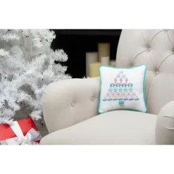 C&F Home 10" X 10" Coastal Tree Embroidered Christmas Holiday Throw Pillow -Christmas Decorations GUEST 63093b3a 86ab 4013 87da 92d3b577f5ef