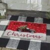 Park Designs Home For Christmas Doormat - Red 1'6''x2'6''