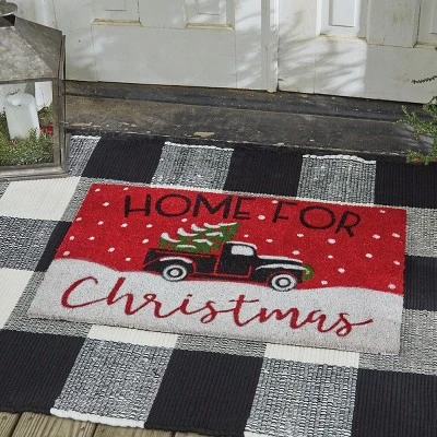 Park Designs Home For Christmas Doormat - Red 1'6''x2'6'' 3 Park Designs Home For Christmas Doormat - Red 1'6''x2'6''