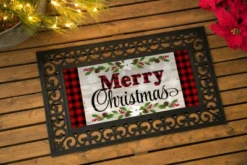 Evergreen Christmas Sentiments Sassafras Indoor Outdoor Switch Doormat 1'10"x10" Beige -Christmas Decorations GUEST 6676068a e6b3 465d a0b1 64a4b095ab8d