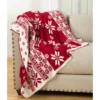 50"x60" Knitted Christmas Design Throw Blanket Red - Saro Lifestyle -Christmas Decorations GUEST 68318784 77b5 4024 862d 5e3fddc96ee7