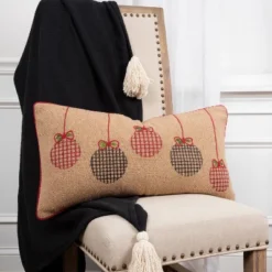 14"x26" Oversized Christmas Ornaments Polyester Filled Throw Pillow Light Brown - Rizzy Home 11 14"x26" Oversized Christmas Ornaments Polyester Filled Throw Pillow Light Brown - Rizzy Home -Christmas Decorations GUEST 689bd878 0547 4f7d 970b f31755d1f70f