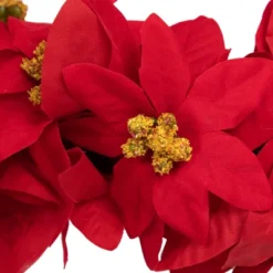Northlight 6' X 3" Red Artificial Poinsettia Floral Christmas Garland - Unlit -Christmas Decorations GUEST 6ea3413b 4f3e 4e6e a5ef 92418c006df5