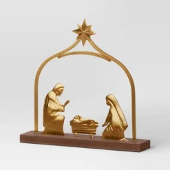 3pc Metal Christmas Nativity Scene Figurine Set - Wondershop™ Gold 8 3pc Metal Christmas Nativity Scene Figurine Set - Wondershop™ Gold -Christmas Decorations GUEST 6f71a657 af48 4636 9ecb 15d0d7e15980