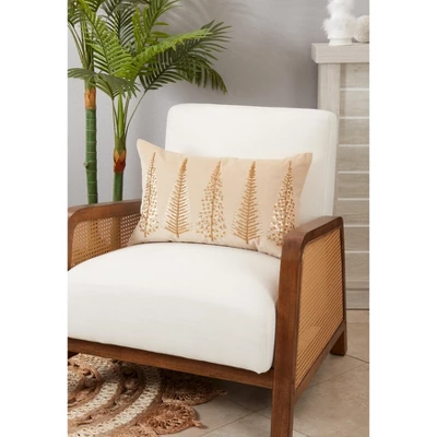 Saro Lifestyle Merry And Bright Beaded Christmas Trees Down Filled Throw Pillow 4 Saro Lifestyle Merry And Bright Beaded Christmas Trees Down Filled Throw Pillow - Image 2