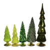 Christmas 17.0" Green Hues Glass Trees Set / 5 Decorate Mantle Christmas Decor Cody Foster - Decorative Sculptures -Christmas Decorations GUEST 7b0b193a 4f99 4bc7 aa5a bd9025922d8d