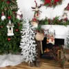 Northlight 48" Santa Claus With Artificial Flocked Alpine Tree Christmas Figure -Christmas Decorations GUEST 7ceab4c5 b037 49e7 a5e4 50f1fab5081f