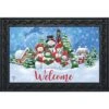 Caroling Snowmen Christmas Doormat Welcome Indoor Outdoor 30" X 18" Briarwood Lane -Christmas Decorations GUEST 7ff2a741 d8fb 444d 937f 06a38683a993