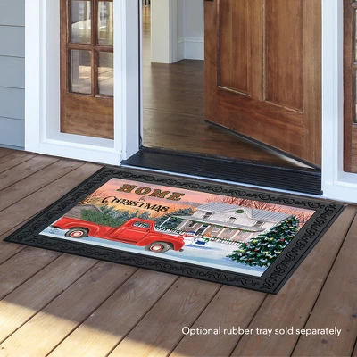 Home For Christmas Doormat Pickup Truck Indoor Outdoor 30" X 18" Briarwood Lane 4 Home For Christmas Doormat Pickup Truck Indoor Outdoor 30" X 18" Briarwood Lane - Image 2