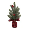 Transpac Artificial 16 In. Green Christmas Cardinal Tree -Christmas Decorations GUEST 86329d9d 0e62 4857 8a06 d045d31bd83c