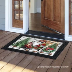 Wagon Gnome Winter Christmas Doormat 30" X 18" Indoor Outdoor Briarwood Lane -Christmas Decorations GUEST 874cfc38 3641 41d9 9548 cf9f03b251ae