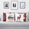 Farmlyn Creek 6 Pack Red Plaid Christmas Throw Pillow Covers Case 18 X 18 Inch