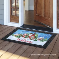 Caroling Snowmen Christmas Doormat Welcome Indoor Outdoor 30" X 18" Briarwood Lane -Christmas Decorations GUEST 89dd7d9a 9189 40c8 aea7 7da0a2b62e8c