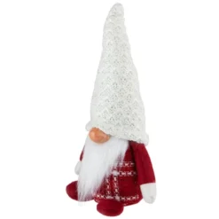 Northlight 9.5" Red And White Plaid Boy Gnome Christmas Decoration -Christmas Decorations GUEST 8af773d0 c548 4f22 bcc4 340a6e750423