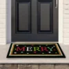 Northlight Black Coir "Merry" Christmas Doormat 18" X 30" -Christmas Decorations GUEST 90ae5618 39a9 4770 9160 2205bc68cf34
