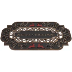 Northlight Black And Copper Reindeer "Merry Christmas" Doormat 18" X 30" 13 Northlight Black And Copper Reindeer "Merry Christmas" Doormat 18" X 30" -Christmas Decorations GUEST 93e69cc1 a636 4b7b 9118 58539abb75dd