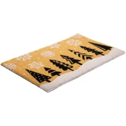 Northlight Trees And Snowflakes Natural Coir Christmas Outdoor Doormat 18" X 30" -Christmas Decorations GUEST 968e82f2 6f68 4416 99d8 53786c878ac1
