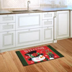 Briarwood Lane Christmas Snowman Welcome Doormat Candy Canes Indo -Christmas Decorations GUEST 98164279 896c 4fa0 a070 2db41d98a74e