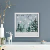 Northlight LED Lighted Let It Snow Winter Forest Christmas Canvas Wall Art 10" X 10" -Christmas Decorations GUEST 9a0f5e5e e6cb 431e be83 149c1c2f999a
