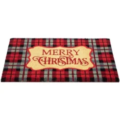 Northlight Red And Black Plaid "Merry Christmas" Rectangular Doormat 18" X 30" 9 Northlight Red And Black Plaid "Merry Christmas" Rectangular Doormat 18" X 30" -Christmas Decorations GUEST 9e84654b b9f7 4cf8 8800 090bc247b92b