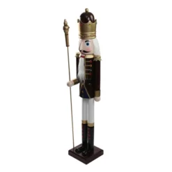 Northlight 48" Burgundy And White Wooden Christmas Nutcracker King With Scepter 10 Northlight 48" Burgundy And White Wooden Christmas Nutcracker King With Scepter -Christmas Decorations GUEST a3f63999 3f0b 4d4c 9d8a 4434411402ab