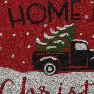Park Designs Home For Christmas Doormat - Red 1'6''x2'6'' 4 Park Designs Home For Christmas Doormat - Red 1'6''x2'6'' - Image 2