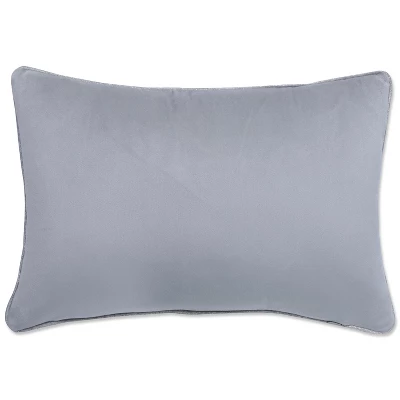 11.5"x18.5" Velvet Christmas Cardinal Lumbar Throw Pillow Gray - Pillow Perfect 3 11.5"x18.5" Velvet Christmas Cardinal Lumbar Throw Pillow Gray - Pillow Perfect