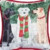 C&F Home 8" X 8" Snow Labs Petite Christmas Holiday Printed Throw Pillow -Christmas Decorations GUEST a9f5f67e 65b4 4bbe b60d 4e0b1585a570