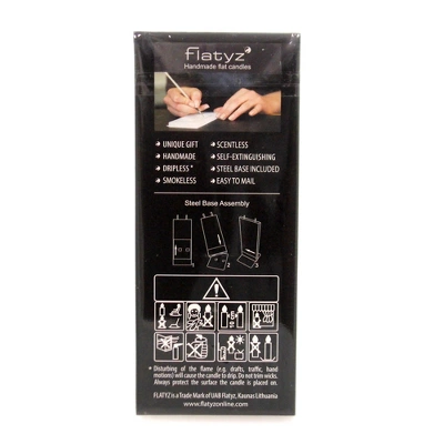 Christmas 5.75" Silver Swirl Tree Hand Painted Flatyz Candles - Flame Candles 3 Christmas 5.75" Silver Swirl Tree Hand Painted Flatyz Candles - Flame Candles