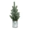 Transpac Artificial 14 In. Green Christmas Tree In Galvanized Milk Jug -Christmas Decorations GUEST aad77723 4b4b 4926 a262 24a280cdccf0