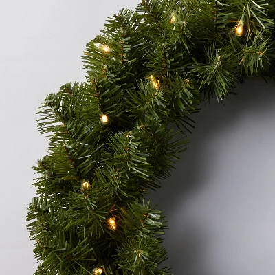 20" Pre-lit Pine Artificial Christmas Wreath Clear Lights - Wondershop™ 5 20" Pre-lit Pine Artificial Christmas Wreath Clear Lights - Wondershop™ - Image 3