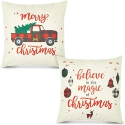 Farmlyn Creek 6 Pack Red Plaid Christmas Throw Pillow Covers Case 18 X 18 Inch 11 Farmlyn Creek 6 Pack Red Plaid Christmas Throw Pillow Covers Case 18 X 18 Inch -Christmas Decorations GUEST abfa353f cbcb 4307 8323 2288c27a7397