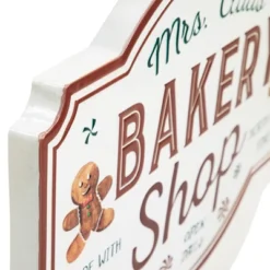 Northlight 18" Mrs. Claus' Bakery Shop Metal Christmas Wall Sign -Christmas Decorations GUEST ac98393a bd69 468a b78e b8f9ce22e514