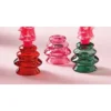 Tagltd Glass Tree Taper Holder Red Candlestick Holder Christmas Xmas Holiday Home Decor -Christmas Decorations GUEST ae03c821 9a8c 4470 b70a f069c93cc48a