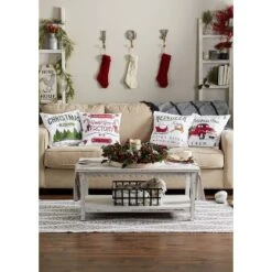 4pk 18"x18" Christmas Printed Square Throw Pillow Covers - Design Imports -Christmas Decorations GUEST ae6788a6 e277 4472 be76 6a2164e20136