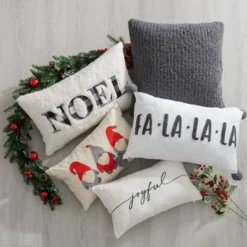 12"x20" Oversize Christmas Elves Applique Embroidered Lumbar Throw Pillow Ivory - Evergrace 12 12"x20" Oversize Christmas Elves Applique Embroidered Lumbar Throw Pillow Ivory - Evergrace -Christmas Decorations GUEST b2eb6f8b 3eb3 476e ad21 c11ca2106fcd