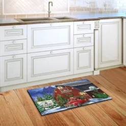 Christmas Tree Farm Doormat Red Pickup Indoor Outdoor 30" X 18" Briarwood Lane -Christmas Decorations GUEST b385a13b 0c65 4cb7 afc1 b6011905d625