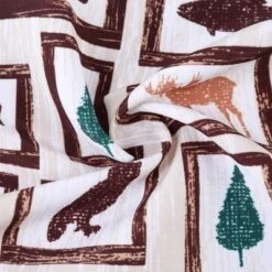 Christmas Small Kitchen Tier Curtains And Valanve Curtains With Animals Print -Christmas Decorations GUEST b42c8bef 968f 45e9 9ca2 67a92b44b393