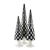 Christmas 18.0" Black Trees Set Of 3 Checkered Glass Tree Cody Foster - Decorative Sculptures -Christmas Decorations GUEST b48ea31d 0c9a 48df be5e a79b932079d3