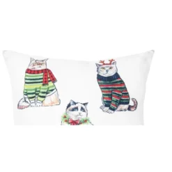 C&F Home Cat Christmas Indoor And Outdoor Throw Pillow