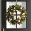 28" Mixed Greenery With Berries And Ornaments Artificial Christmas Wreath Green/Gold - Wondershop™ -Christmas Decorations GUEST bc6984cd 0896 4bd8 8e9d 882756dae1bc