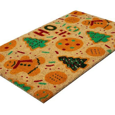 1'4" X 2'4" Christmas Cookie Swap Indoor/Outdoor Coir Doormat Red/Green/Brown - Entryways 5 1'4" X 2'4" Christmas Cookie Swap Indoor/Outdoor Coir Doormat Red/Green/Brown - Entryways - Image 3