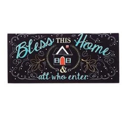Evergreen Indoor Outdoor Doormat Bundle Set Of 5 - Frame And 4 Welcome Seasonal Inserts Halloween Christmas Thanksgiving Bless This Home -Christmas Decorations GUEST c4aedcd1 19c7 4c56 b1b8 8f6ab6ea316a
