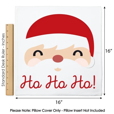 Big Dot Of Happiness Jolly Santa Claus - Christmas Party Home Decorative Canvas Cushion Case - Throw Pillow Cover - 16 X 16 Inches 6 Big Dot Of Happiness Jolly Santa Claus - Christmas Party Home Decorative Canvas Cushion Case - Throw Pillow Cover - 16 X 16 Inches - Image 4