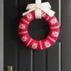 16" Knit Fair Isle Christmas Decorative Wreath Red/White - Wondershop™ -Christmas Decorations GUEST cc65eea9 4c57 44a7 9696 7e67b2492585
