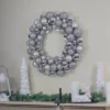 Northlight Silver 3-Finish Shatterproof Ball Ornament Christmas Wreath, 36-Inch -Christmas Decorations GUEST cccbe9fa 3b26 42f2 964d 35fca53bbe99