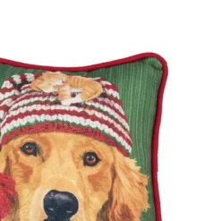 C&F Home 8" X 8" Winter Dog Petite Christmas Petite Printed Throw Pillow -Christmas Decorations GUEST cebfab83 5767 4cd8 8f32 664c3a60ba5d