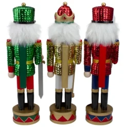 Northlight Set Of 3 Red Sequin Jacket Wooden Christmas Nutcrackers 14.25" 7 Northlight Set Of 3 Red Sequin Jacket Wooden Christmas Nutcrackers 14.25" -Christmas Decorations GUEST cf821455 cab3 4b23 9b29 0001f84566a0